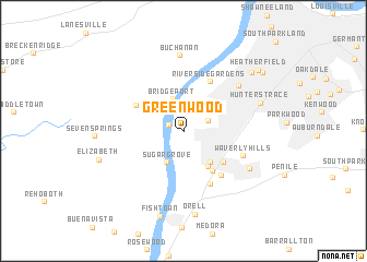 map of Greenwood