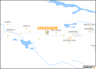 map of Greenwood