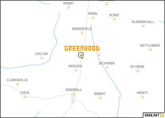 map of Greenwood