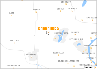 map of Greenwood