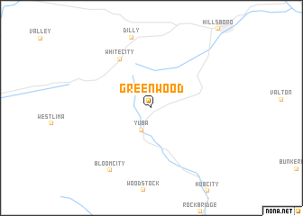 map of Greenwood