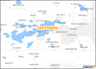 map of Greenwood