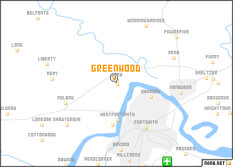 map of Greenwood