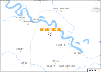 map of Greenwood