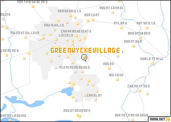 map of Greenwycke Village