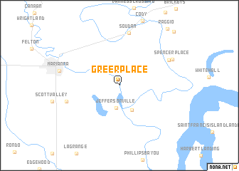 map of Greer Place