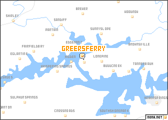 map of Greers Ferry