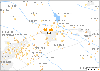 map of Greer