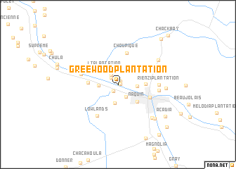 map of Greewood Plantation