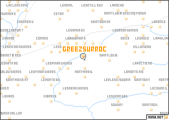 map of Gréez-sur-Roc