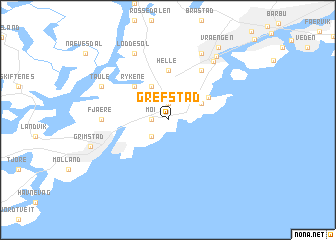 map of Grefstad