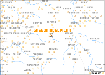 map of Gregorio del Pilar