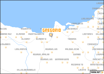 map of Gregorio