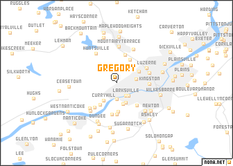 map of Gregory