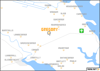 map of Gregory