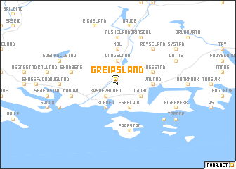 map of Greipsland