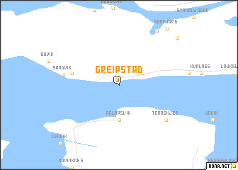 map of Greipstad