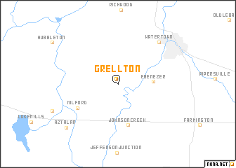 map of Grellton