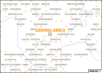 map of Gremmelsbach