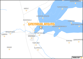 map of Grenada Landing