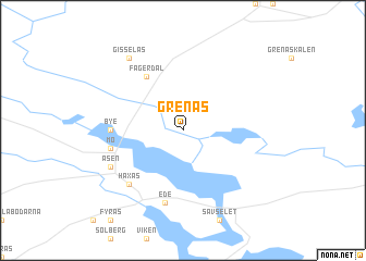 map of Grenås