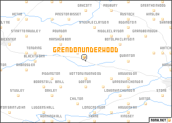 map of Grendon Underwood