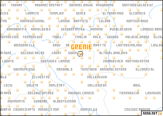 map of Grenie