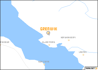 map of Grenivík