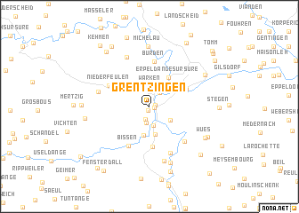 map of Grentzingen