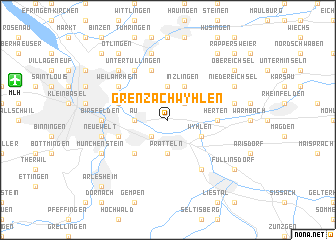 map of Grenzach-Wyhlen