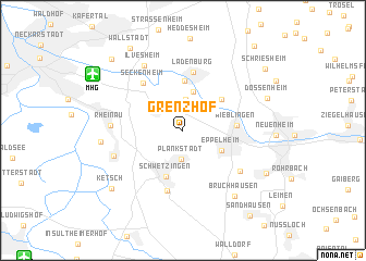 map of Grenzhof