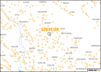 map of Grepčine