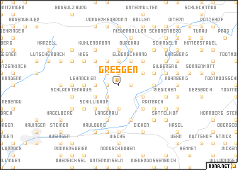map of Gresgen