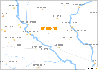 map of Gresham