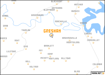 map of Gresham