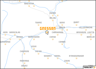 map of Gressan