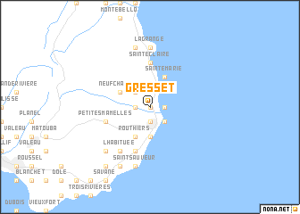 map of Gresset