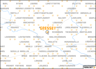 map of Gressey