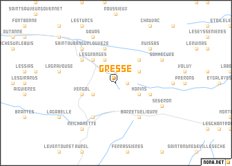 map of Gresse