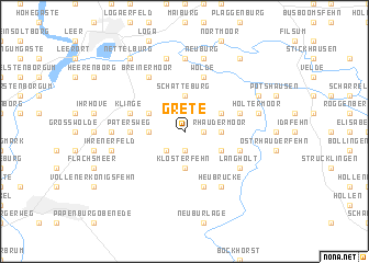 map of Grete