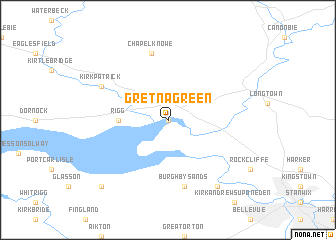 map of Gretna Green