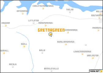 map of Gretna Green