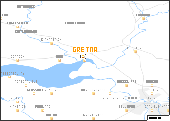 map of Gretna