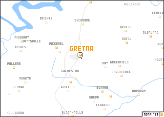 map of Gretna