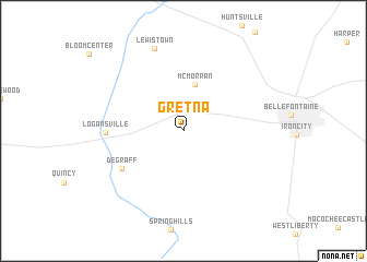 map of Gretna