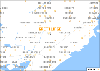 map of Grettlinge