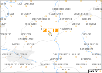 map of Gretton