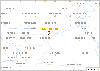 map of Grevená