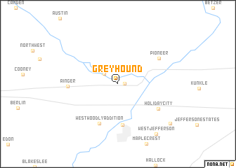 map of Greyhound