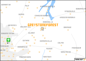 map of Greystone Forest